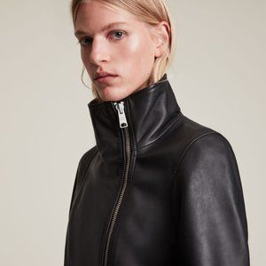 AllSaints Leather Biker Jacket - Ellis  sz 6